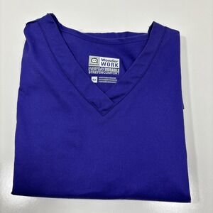 Wonder work by Wonderwink Women Ladies 4XL Purple scrub top 4X Novant